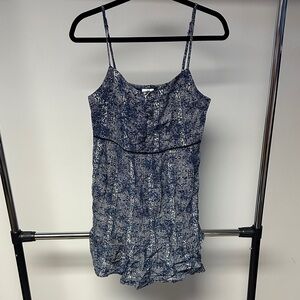 Blue Rain Navy and White Mini Dress